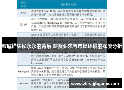 蓉城错失侯永永的背后 薪资要求与市场环境的深度分析